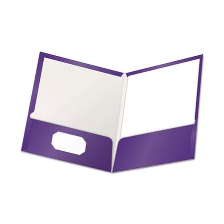 Tops Business Forms Oxford, High Gloss Laminated Paperboard Folder Capacity, Purple, 25PK 51726
